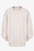 Âme antwerp ulla oversized sweatshirt marled ivory MI13